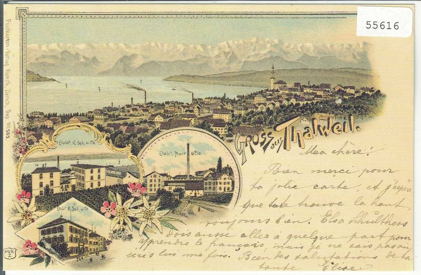 Cartes postales: Gruss aus Thalwil - Repro – D'occasion à Ettingen par Kartenplanet