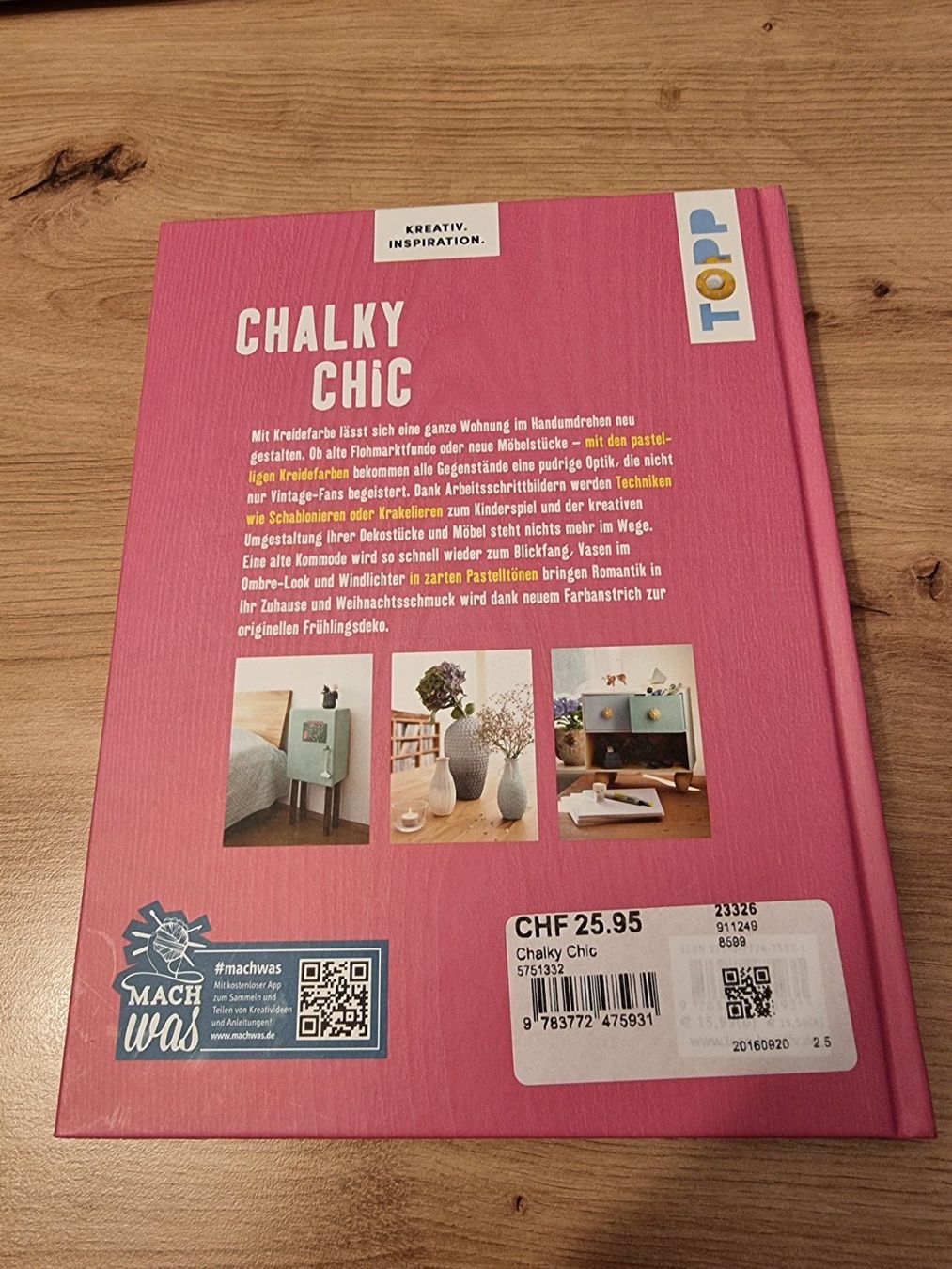 Bücher: Chalky Chic Bastelbuch (Topp) – Gebraucht aus Winterthur von Christinakim 1