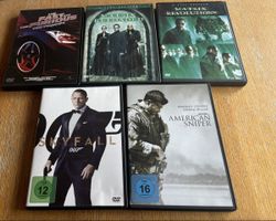 DVD Sammlung Fast&Furious, Matrix, Skyfall, American Sniper