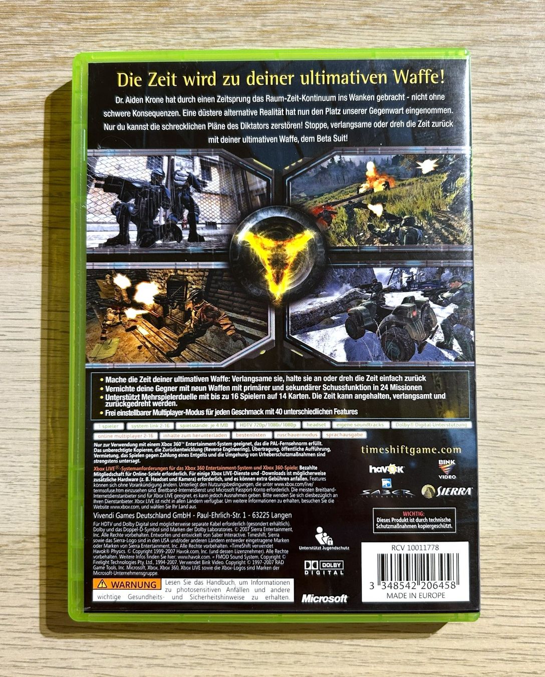 Microsoft Spiele: Time Shift Xbox 360 – Gebraucht aus St. Gallen von Alpine.Arcade 1