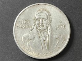 Mexiko 100 Pesos 1978 Silber Sammlermünze