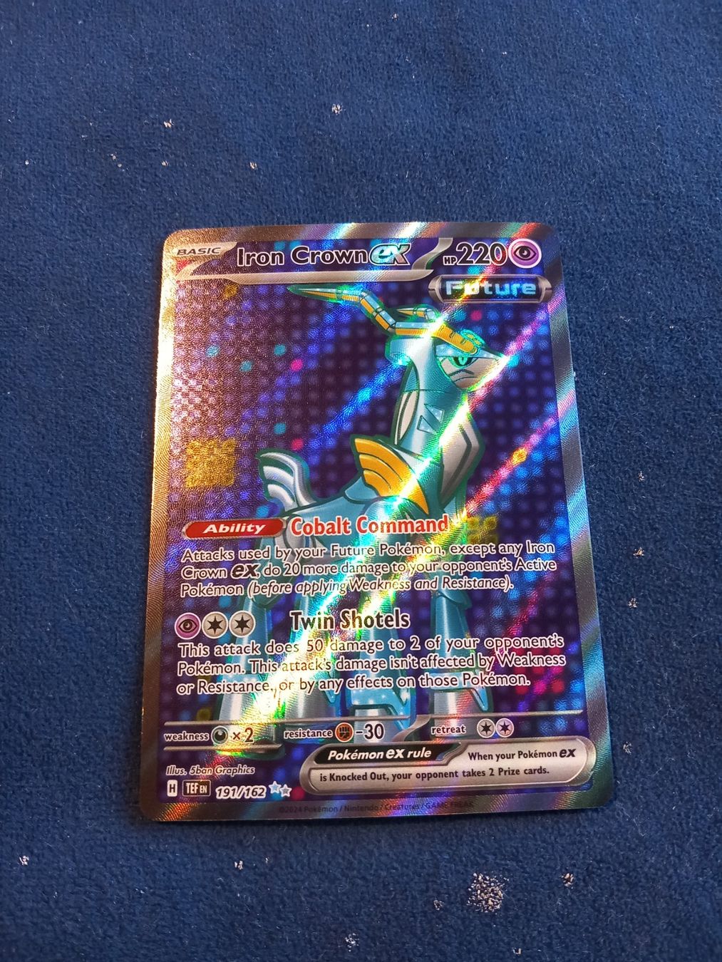 Pokémon Carte collezionabili: Iron Crown Full Art (EN) Temporal Forces - TEF 191/162 – Nuovo (secondo la descrizione) da Hinterfultigen venduto da Marcel2112