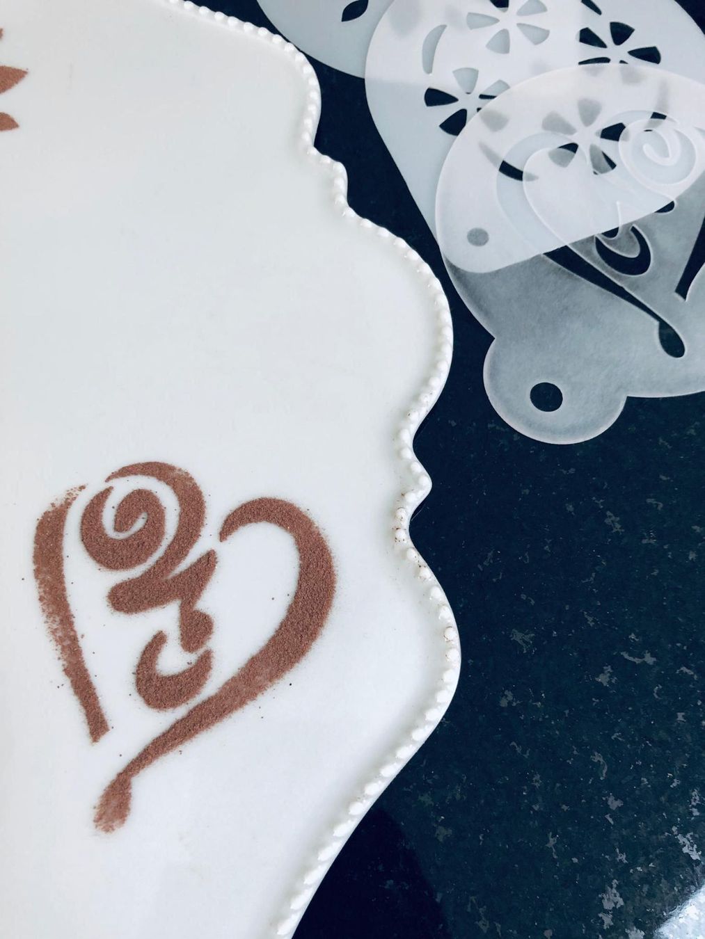 Sciablone: Schablone 4 Stück - Kaffee / Kuchen – Nuovo (secondo la descrizione) da Winkel venduto da Glamour4You 4