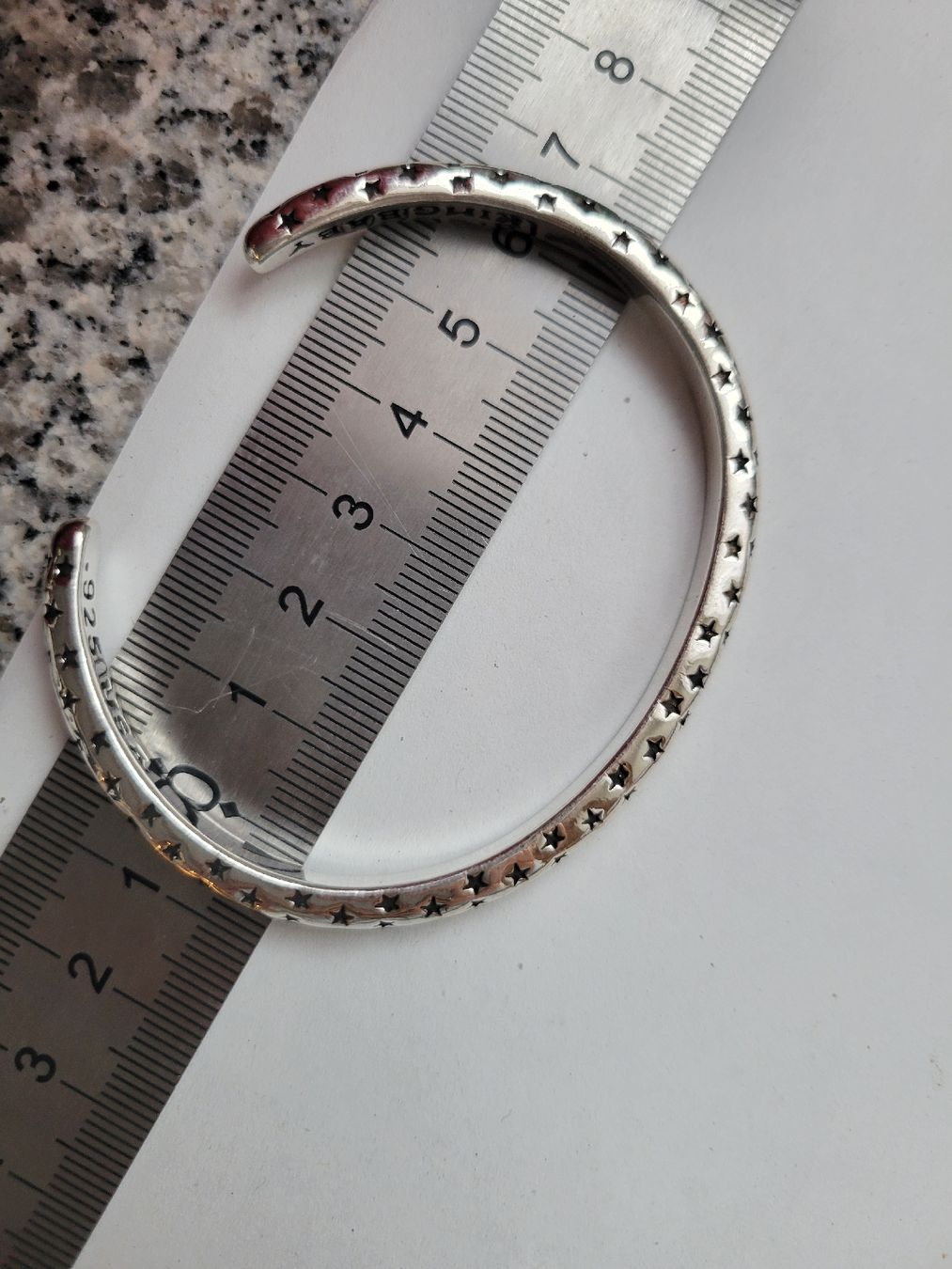 Bracelet jonc KING BABY en argent et étoiles – Style Rock (Neu (gemäss ...