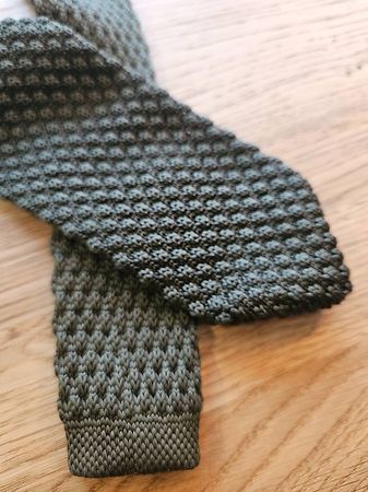 Krawatte Muster Grün Handgemacht