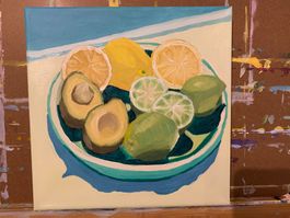 Vitamincocktail; Acryl auf Leinwand 30x30cm
