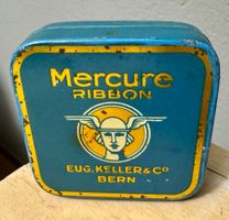 Antike Blechdose Farbband MERCURE
