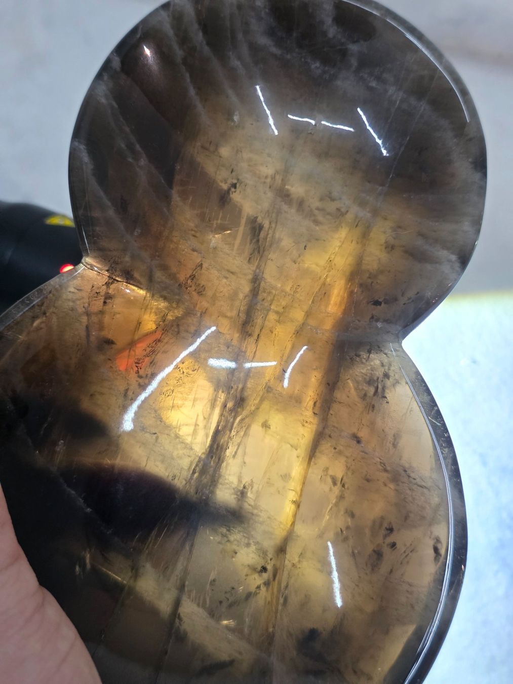 Mineralien & Heilsteine: Rauchquarz Hulu Schale 435g – Neu und originalverpackt aus Matzingen von Shay_Crystalz 1