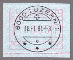 ATM 6/6lllb_ERSTTAG NEUES SYNTHETIK-FARBBAND_18.1.84 LUZERN!