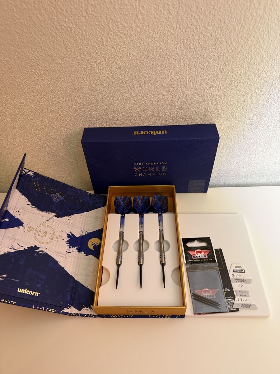 Freccette: Gary Anderson Phase 6 22G Neu – Nuovo e nell'imballaggio originale da Rothenburg venduto da luk_sh5v 1