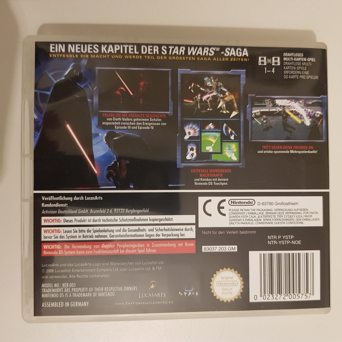 Nintendo Spiele: Star Wars - The Force Unleashed /DS – Gebraucht aus Münchenstein von 2DGames 1