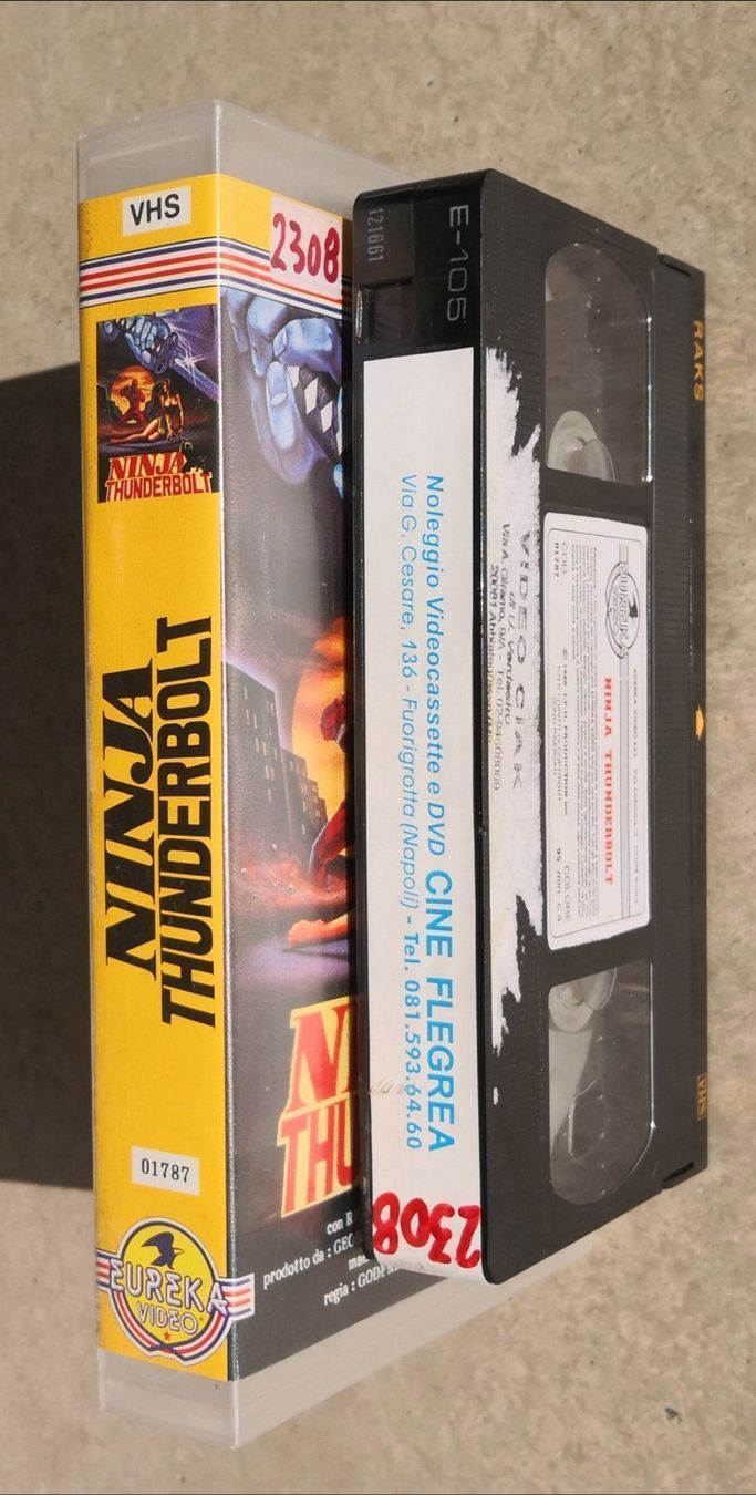 Alle VHS: VHS - Ninja Thunderbolt (HK 1984) Ital. Version - EUREKA – Gebraucht aus Ueberstorf von Movieman83 2