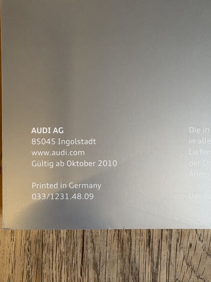 Audi Documenti: Audi S4 Prospekt Broschüre, Original! 2009 oder 2010 – Nuovo (secondo la descrizione) da Freienstein venduto da Golfbueb 2