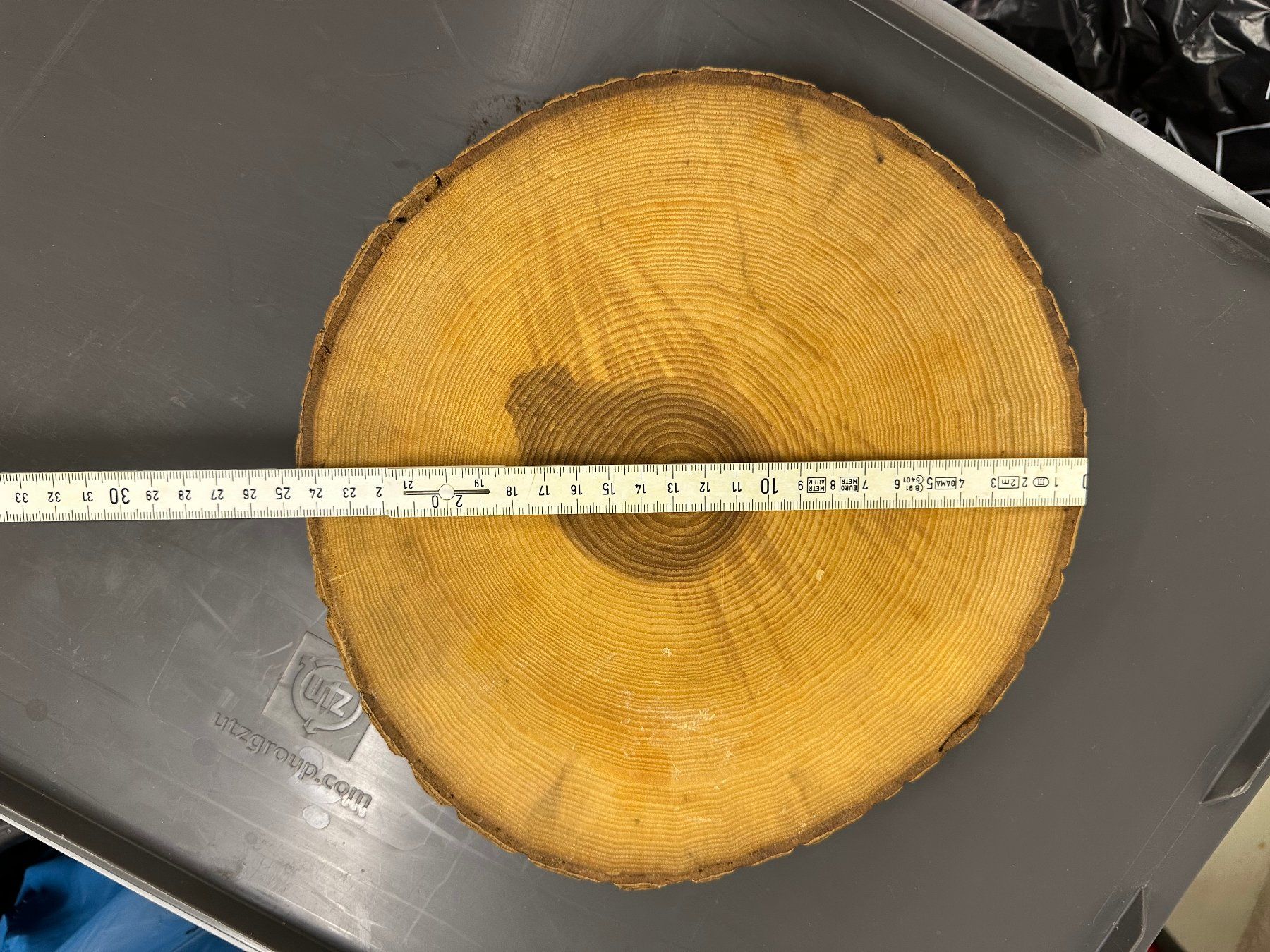 Articoli in legno: Holzbrett rund (Baumstammoptik) – Usato da Schlieren venduto da MOMA-Swiss