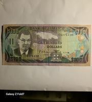 Bank of Jamaica 100 Dollars 1991 Sammlerstück gut erhalten