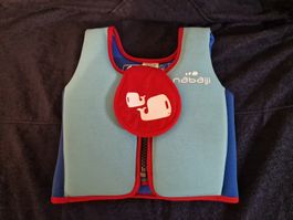 NABAIJI Decathlon Schwimmweste Schaumstoff Kinder blau/rot