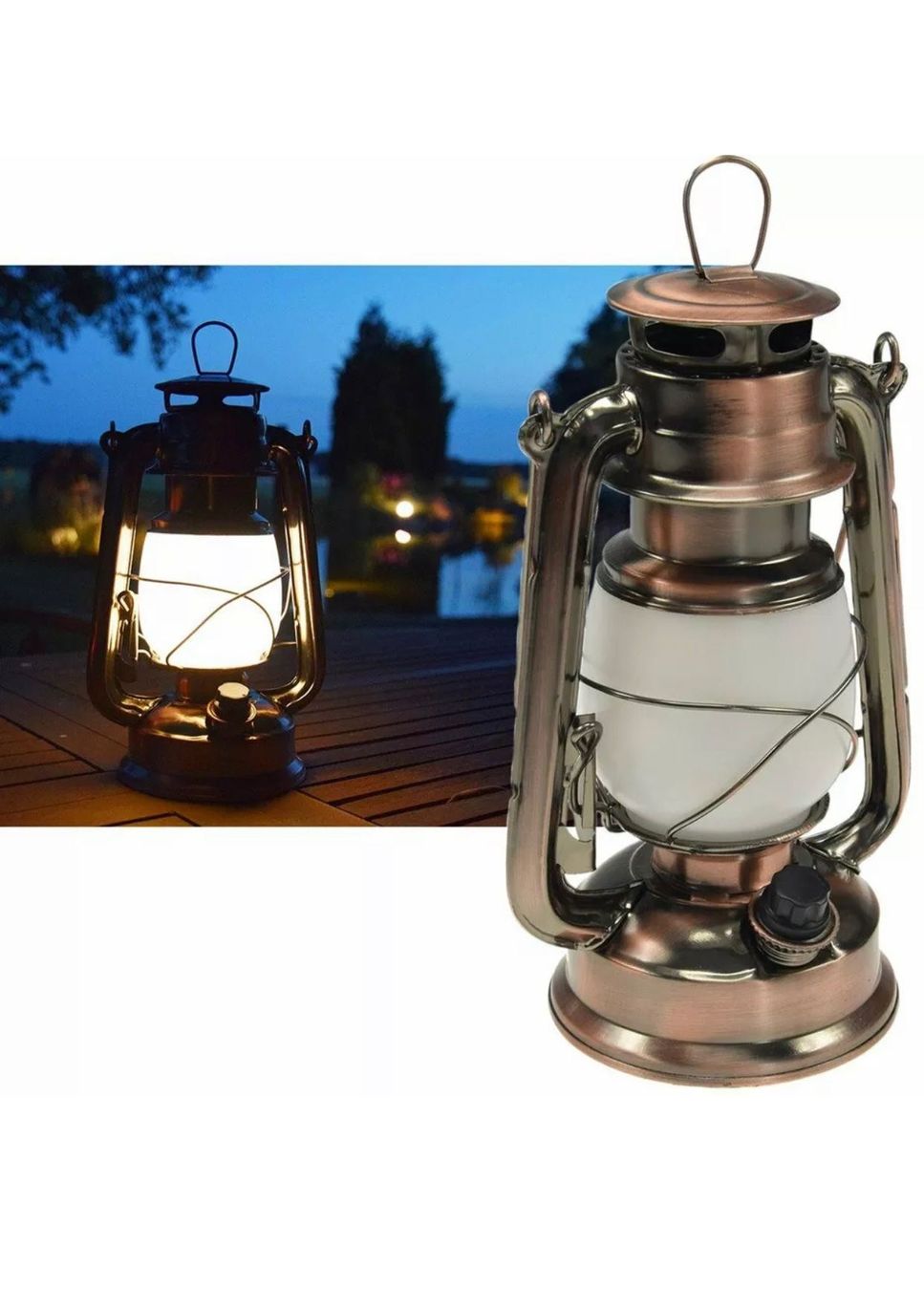 Laternen: +LED Camping Laterne im Retro Stil Petrol – Neu und originalverpackt aus Amriswil von JaJa-Express 1