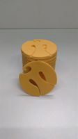 Sockenclips/Sockenklammern gelb, 40 Stk