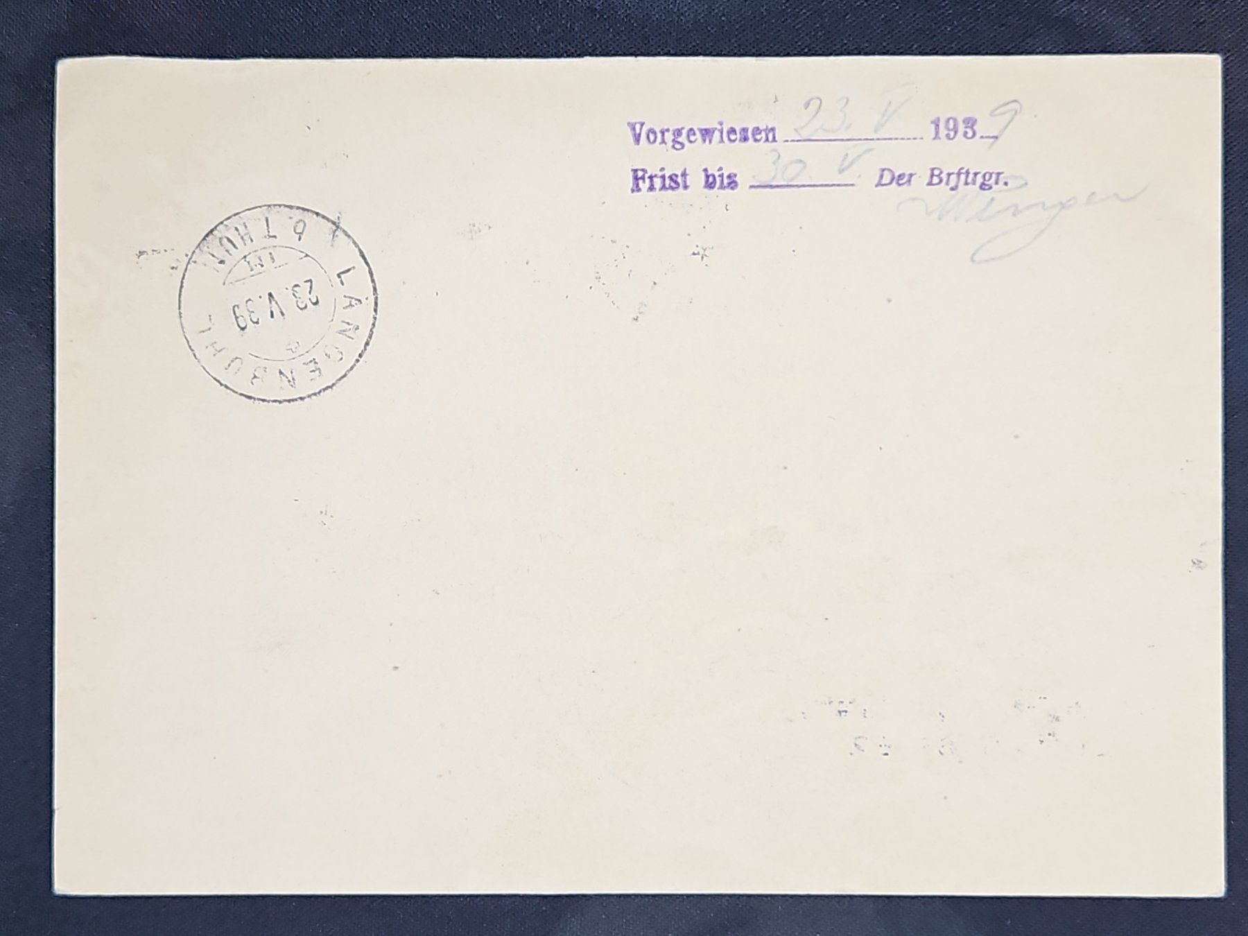 Tutti i francobolli: CL23 Carte Postale + Timbre Suisse 1939 – Usato da Cousset venduto da Patrick_Collections 1