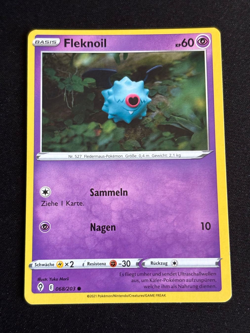 Pokémon Carte collezionabili: Pokemon Fleknoil - Evolving-Skies 68/203 - Deutsch – Usato da Bern venduto da Big_GS