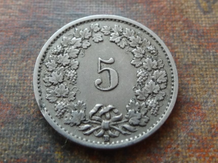 Tutti le monete: 5 Rp. 1919  (Z) – Usato da Romanel-sur-Lausanne venduto da Swift13 1