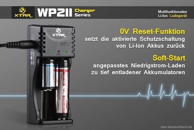 Batterie, Caricabatterie & Alimentatori: Ladegerät XTAR WP2 II – Nuovo e nell'imballaggio originale da Wildberg venduto da Adler77 5