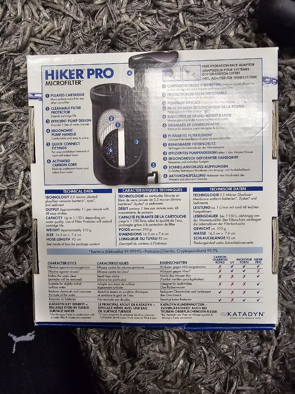 Sanitär: Katadyn Wasserfilter Hiker Pro neuwertig OVP – Neu (gemäss Beschreibung) aus Zürich von -iwan- 1