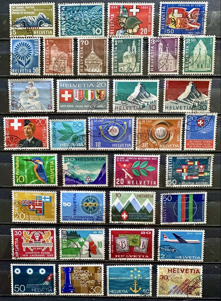 Alle Briefmarken: Schweiz  – Gebraucht aus Duebendorf von Fczfanrobi