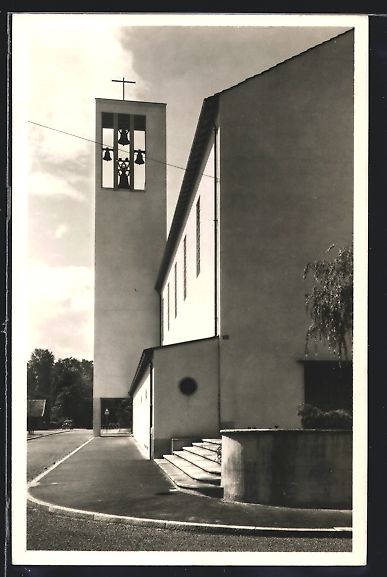 Cartoline postali: Basel, An der St. Johannes Bosco Kirche – Usato da Berlin venduto da bartko-reher