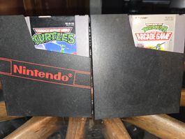 Lot 2 jeux NES – Teenage Mutant Hero Turtles 1 et 2...