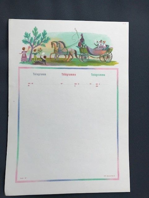 Documenti: PTT-Telegrammformulare - vintage – Nuovo (secondo la descrizione) da Niederscherli venduto da Lucia16