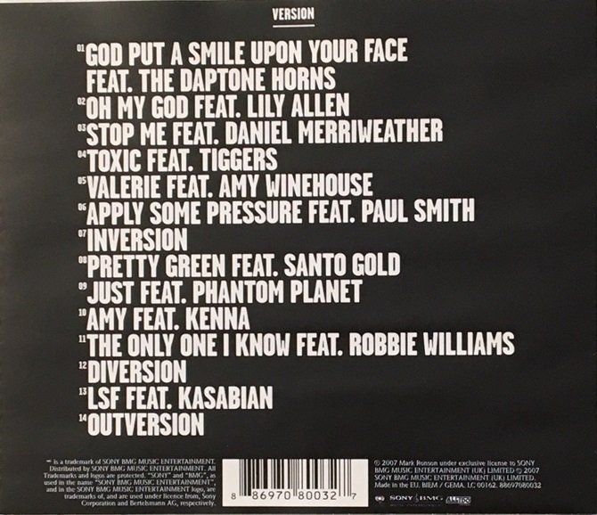 CDs: Mark Ronson - Version – Gebraucht aus Grüningen von azulverde 1