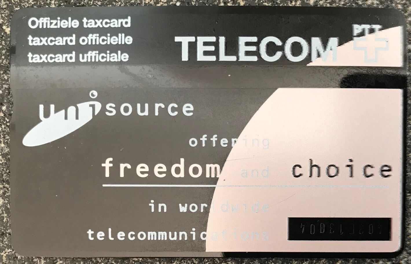 Schede telefoniche: Unisource Taxkarte CHF 10.- teilgebrauch – Nuovo e nell'imballaggio originale da Rotkreuz venduto da Parcore 2