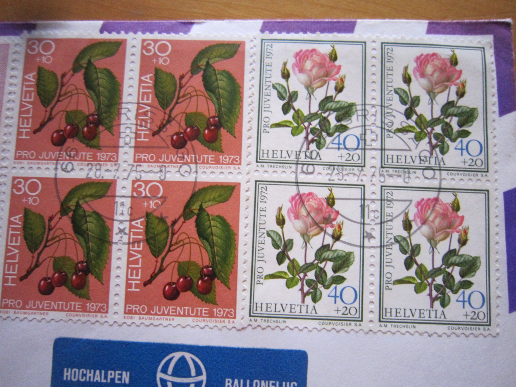 Tutti i francobolli: Ballonposto 1975 Stempel Brissago – Usato da Giubiasco venduto da sal_9j6w 2