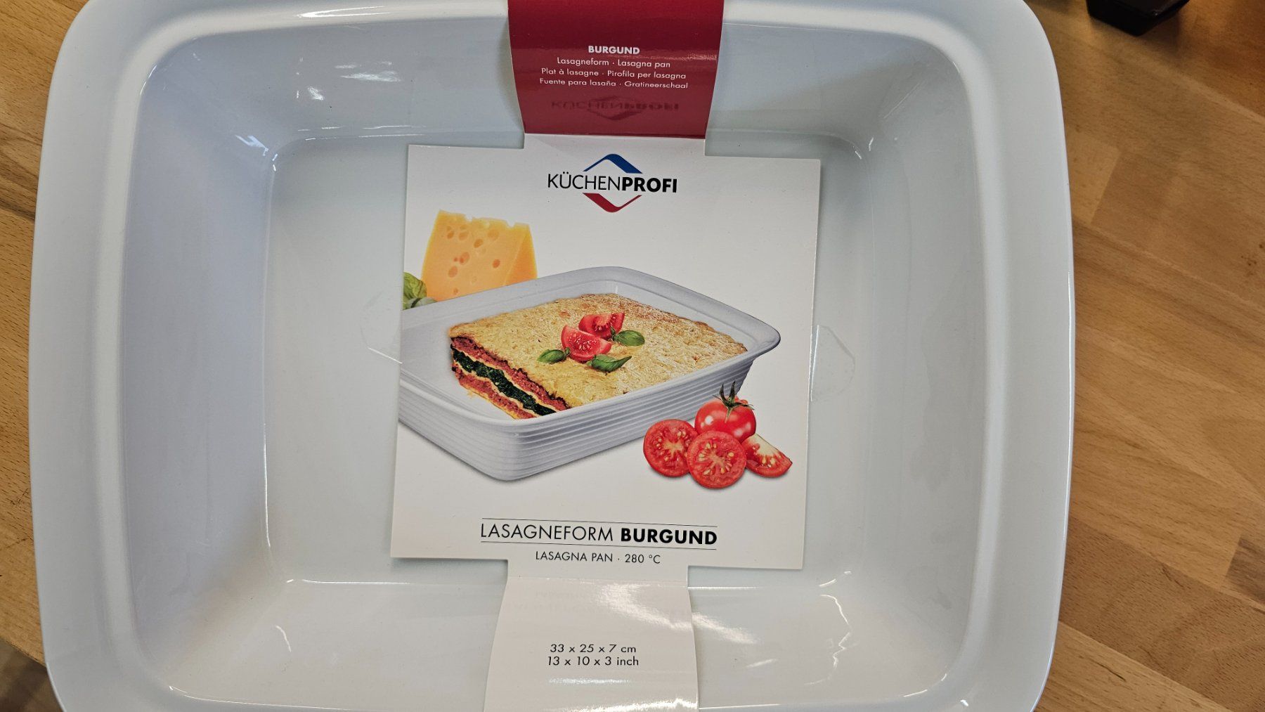 Backformen: Lasagneform extra hoch BURGUND 33cm – Neu und originalverpackt aus Koppigen von Bracher_Mail-House 2