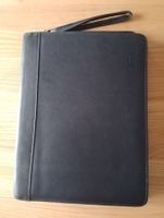 Schwarze Laptop-Tasche/Case weiches Kalbsleder