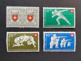 Pro Patria 1950 - unkomplette Serie ** (ZNr 46, 47, 48, 50)