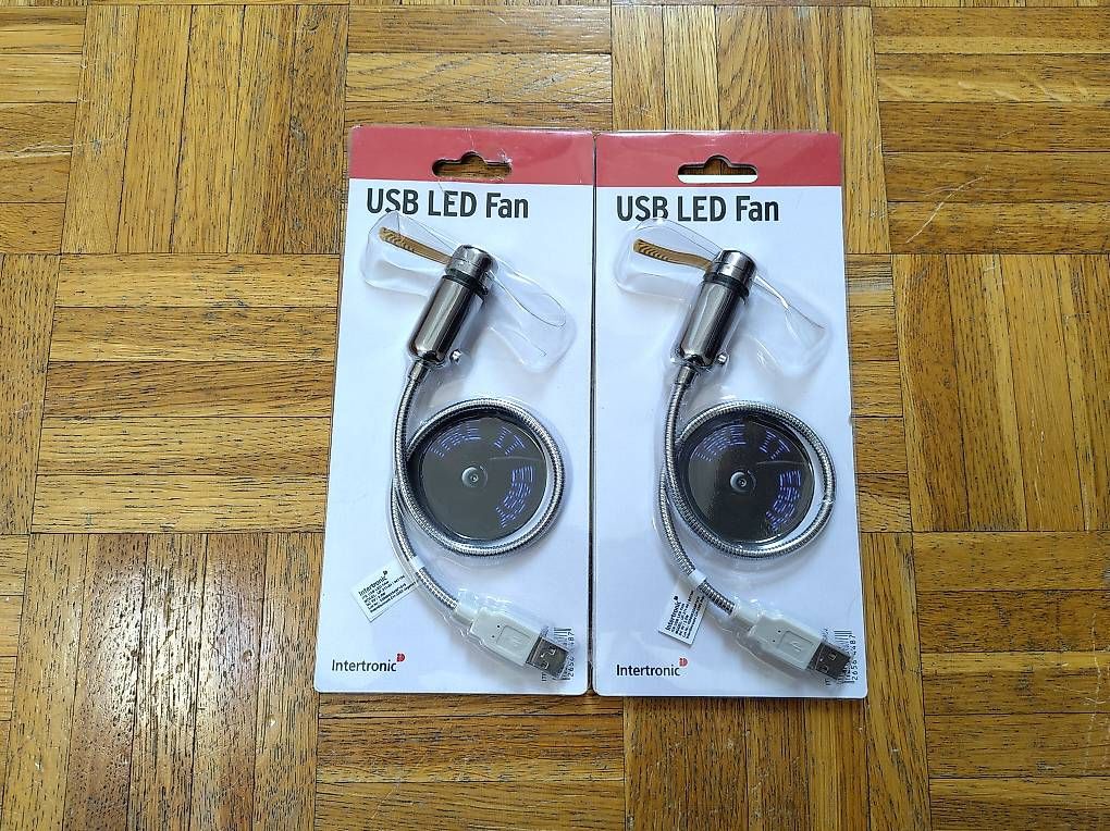 Ventilatori: 1x oder 2x USB LED Fan Ventilator – Nuovo e nell'imballaggio originale da Wohlen AG venduto da gnabbr