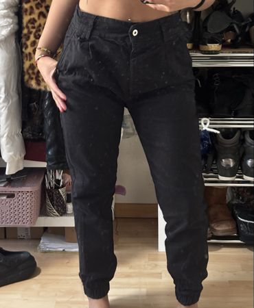 Cargo Hose Schwarz Damen Gr. 36