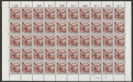1939 : Nr. 242z im Bogen, postfrisch ** KP 150.--