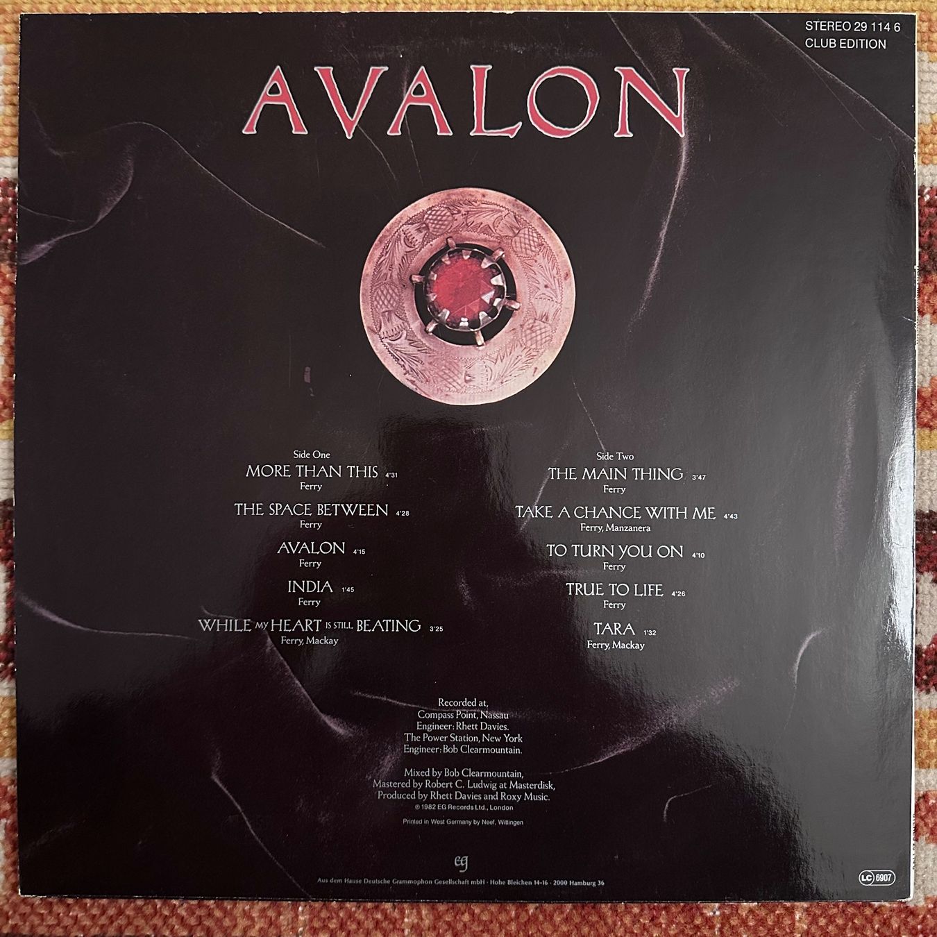 Dischi in vinile: LP - Roxy Music ‎– Avalon – Usato da Breganzona venduto da Onairda75 1