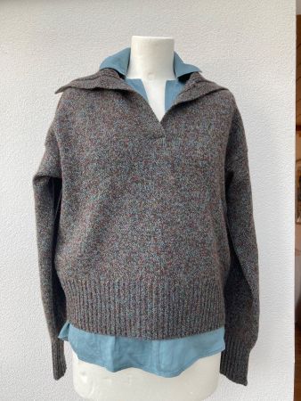 Pullover (Benetton) mit Bluse, Gr.S