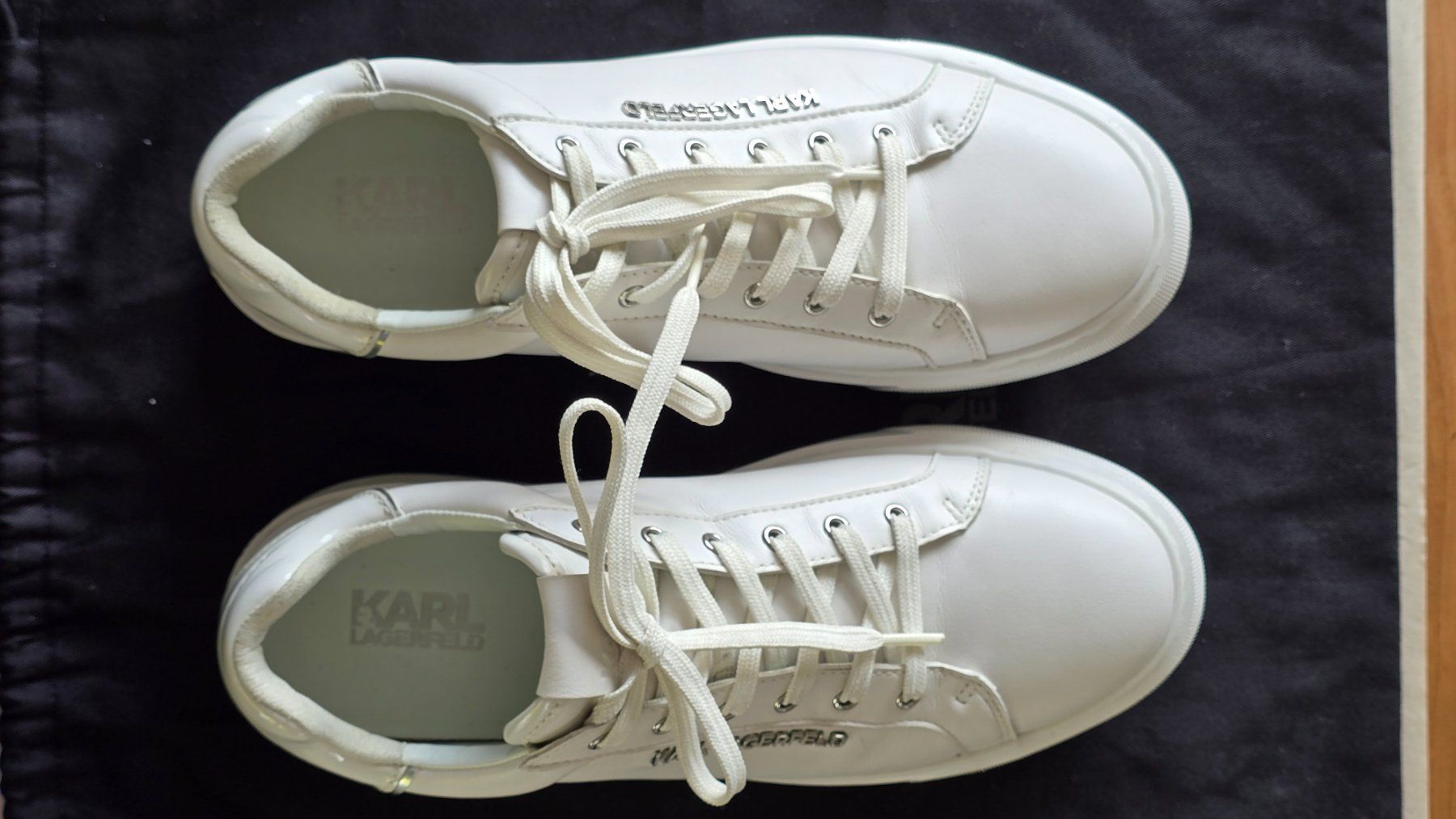 Karl Lagerfeld Scarpe da donna: Karl Lagerfeld Low-top Sneaker weiss – Usato da Uster venduto da proshka74 4