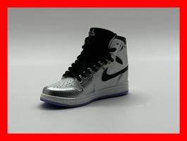 Nike Air Jordan 1 Modell Turnschuh Sneaker Silber Shoe