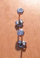 925 SILBER OHRRINGE - OHRCLIPS - OHRSTECKER MIT STEIN