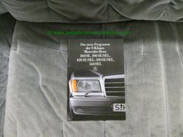 Mercedes-Benz S-Klasse W126 1985/08 Prospekt deutsch