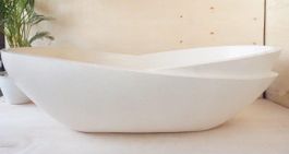 Badewanne Freistehende Wanne Bad Spa Becken Terrazzo Stein
