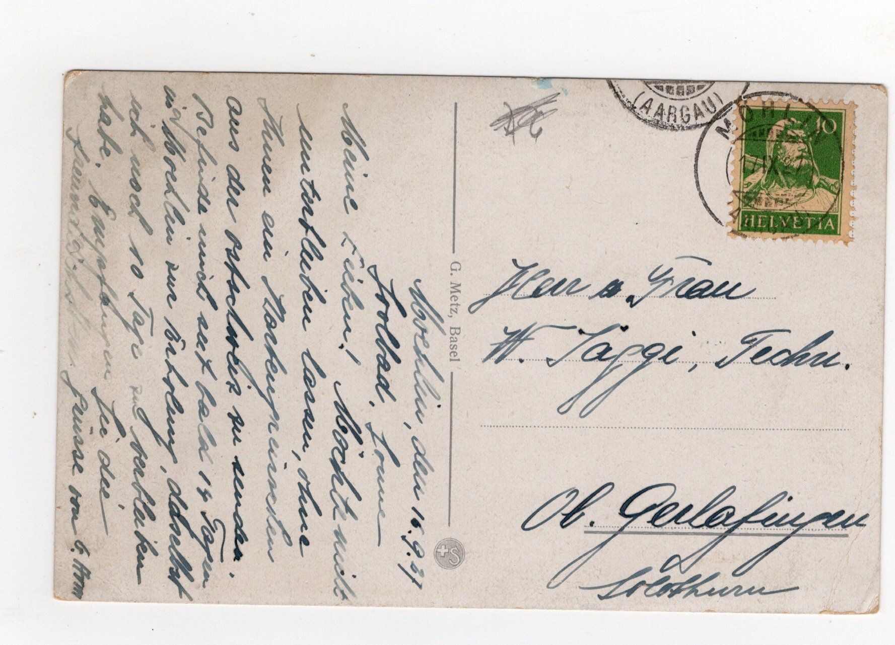 Cartes postales: Möhlin AG 1927 – D'occasion à Rapperswil SG par INTELVI 1