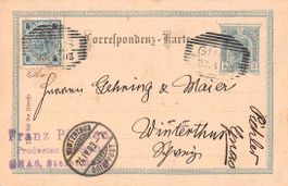 Interessanter Beleg AUSTRIA  - WINTERTHUR 1903