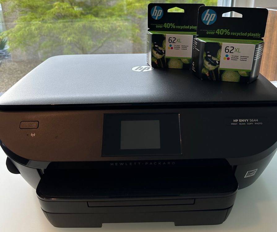 HP Drucker mit 2x HP62XL FarbPatronen Kaufen auf Ricardo